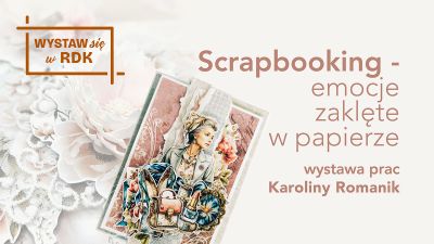 Grafika promująca wystawę prac Karoliny Romanik